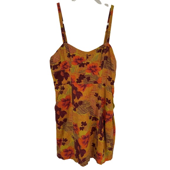 Urban Outfitters Dresses & Skirts - Urban Outfitters Floral Print Mini Dress Cutout Back Sundress Size M